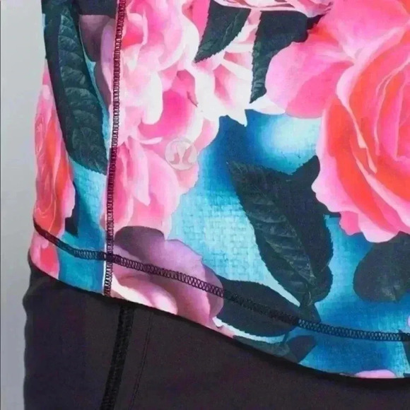 LULULEMON Lightened Up Racerback Singlet Tank in Secret Garden Pink Floral - Picture 3 of 11